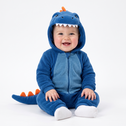 Snugasaur Fluffy Baby Dino Romper